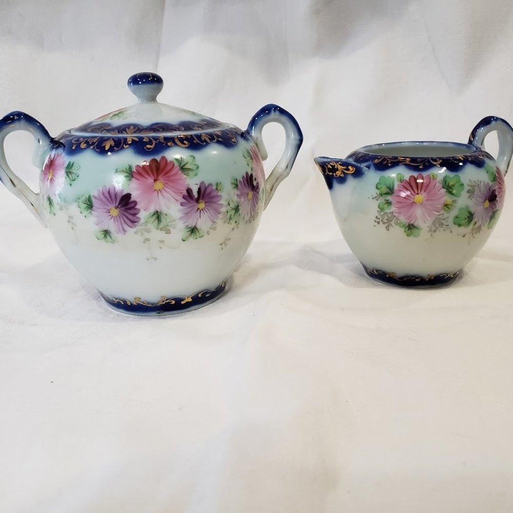 Antique Nippon Cream and Sugar